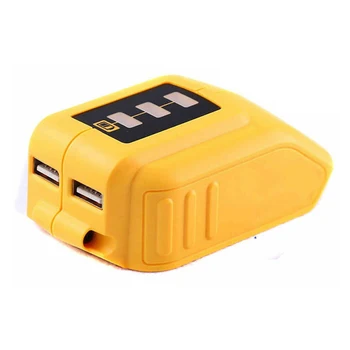 Dual Port USB Baterie Încărcător Adaptor Cu Indicator Built-In Cip Inteligent Baterie Li-ion Încărcător Pentru Dewalt 12V-18V DCB090