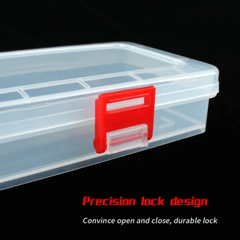 14 Inch, Portabil Instrument De Plastic Piese Cutie Transparentă Element De Bijuterii, Gadget-Uri De Stocare Instrument Piese Cutie Container De Piese Organizator