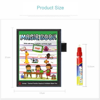Baby Puzzle Copii Magic Apa de Desen Pânză de Carte Doodling Pictura Jucărie Repeta Pictura pentru Educația Timpurie a Copiilor Jucării
