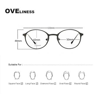 2021 optic ochelari cadru bărbați femei retro rotund transparent ochelari de calculator miopie Rețetă coreeană ochelari eywear cadru