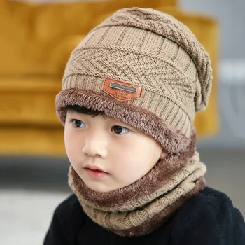 2 buc/set copil pălărie pălărie cald băieți și fete pălării de iarnă și snood 6 culori pentru a alege de craciun cadou pălărie pentru copii pălărie pentru copii
