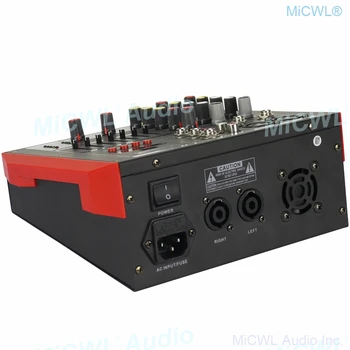 Portabil Mini 400W Amplificator Bluetooth Power Mixer de Amestecare Consolă 4 Canal de Karaoke, Muzica Live Mixer 2 Canale AMP