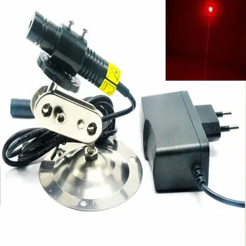 200mW 650nm Red Laser Diodă de Focalizare Punct de Localizare Modulul w 5V 1A Adaptor + 16mm Radiator