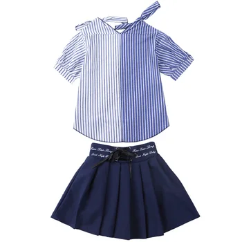 Set de vara pentru fata 2020 copii fete de moda 2 piese tricou + fusta 4 8 10 12 13 ani copii haine teen fată de vară seturi