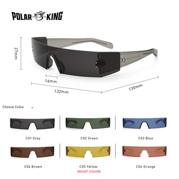 Polarking Design Full-Frame ochelari de Soare Barbati Moda Femei Creativitatea Ochelari de Soare de Colectare Protecție UV400 Ochelari de AK17153