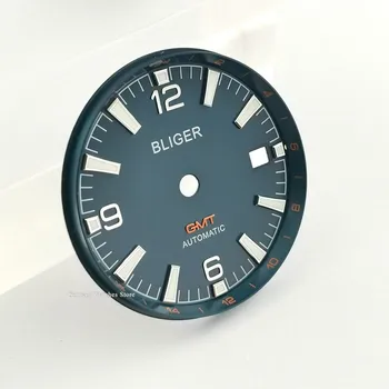 1BUC Bliger/steril 31mm Negru albastru Dial watch Kit Fit eta 2836/2824 2813/3804 Miyota 8215 821A circulație