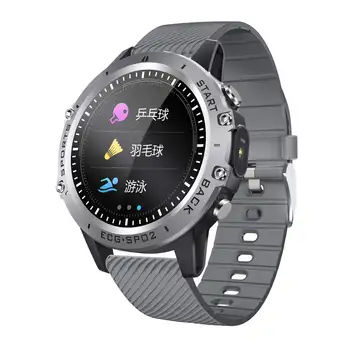 Bakeey P8 Smartwatch Ecran Tactil Complet ECG+PPG Heart Rate Monitor de Presiune sanguina HRV Index de 30 de Zile de Așteptare IP68 Ceas Inteligent
