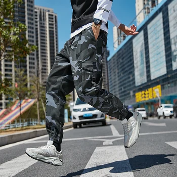 Plus Dimensiune Pantaloni de Camuflaj de Marfă Bărbați Streetwear Jogger Pantaloni Glezna-Lungime Pantaloni Casual Harem 6XL 7XL 8XL