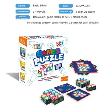 Forma de învățământ 3D Puzzle din Lemn Jucărie Teaser Creier Geometrice T Forma de Puzzle de Potrivire, Puzzle pentru Copii de Învățare Timpurie Puzzle Fierbinte