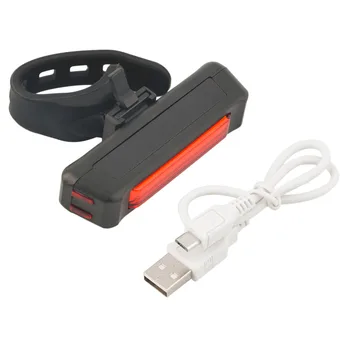 Plastic Roșu 6 Moduri USB Reîncărcabilă Biciclete Biciclete Lumina din Spate de Siguranță Coada de Lumină Built-in 3.7 V 500MAH Baterie Litiu 2261