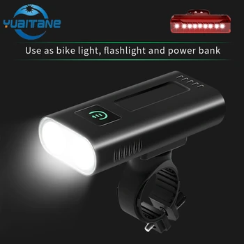 5200mAh Puternic de Biciclete Față de Lumină L2/T6 LED-uri USB Lumina Bicicleta Reîncărcabilă Ca Power Bank rezistent la apa IPX5 Ciclism MTB Lanterna