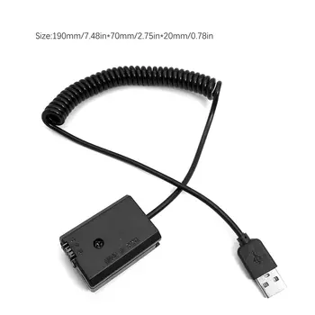 5V 2A-4A a. AC-PW20 NP-FW50 USB Primăvară Cablu Adaptor pentru aparat Foto Sony Alpha NEX F3 5R 5T 3N 5N A33 A37 A5000 A6000 A6300 A6500