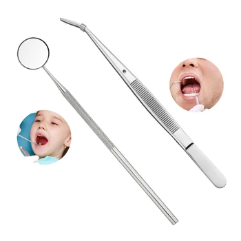 5Pcs/set Instrumente Dentare Oglindă Pensete Igienă Orală Sonda Dinte Petele de Demontare Curatare Cârlig Alege Dentare Echipamente de Laborator DT14