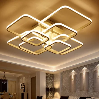 LED-uri moderne, Candelabre de Iluminat Pentru Living Cu Control de la Distanță Dormitor Decor Acasă Lămpi de Mese, Restaurant Corpuri de Luciu