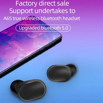A6S TWS Cască Bluetooth PK Redmi Airdots Wireless Bluetooth 5.0 Hifi Jocuri Căști Airbuds Căști Pentru Iphone Xiaomi Samsung