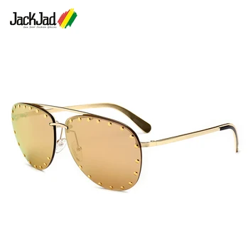 JackJad Moda PARTIDUL STRASS Stil de Aviație ochelari de Soare Femei Vintage Nituri de Brand Designer de Ochelari de Soare Oculos De Sol 2312