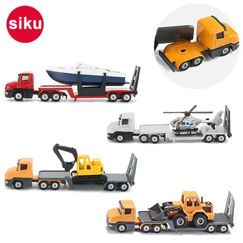 Siku Aliaj Jucărie Camion Remorcă Tractoare Model De Construcție Vehicul Excavator Buldozer Elicopter Masini Amuzante Jucarii Pentru Copii