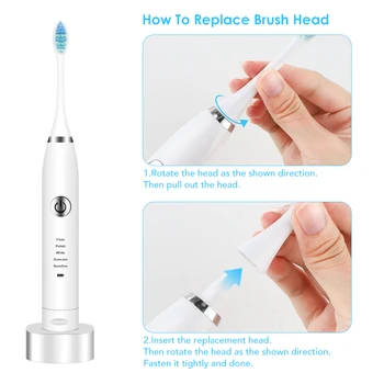 5PCS Înlocuire Capete de Perie Pentru Smart USB Electrica Sonic Vibration Periuta de dinti Igiena Orala Ata Acțiune de Precizie cu Peri Moi