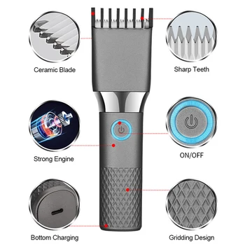 USB Electrice de Tuns Pentru Barbati cu Acumulator Reîncărcabil Barba Tuns Părul Profesionale Mașină de tăiat părul din Nas trimmerHome Utilizare
