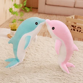 Noul Mare de pluș delfin jucării de pluș mare de animale drăguț fete papusi moale de dormit pentru copii perna de crăciun cadou de ziua de nastere pentru copii