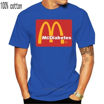 McDiabetes McDonalds Fontul Logo-ul Parodie Calitate Grafic t-shirt tee mens unisex