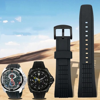 Silicon watchband pentru S-EIKO VELATURA/SRH serie SPC007 ceasuri de mana trupa 26mm balck impermeabil curea de ceas