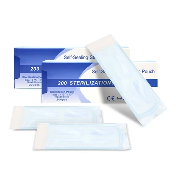 200Pcs/cutie de unica folosinta cu Auto-etanșare Sterilizare Pungi Saci de Grad Medical Hârtie Tatuaj Dentar Unghii Accesorii Genti