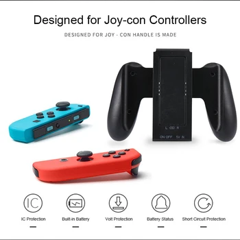 Noi Joycon de Încărcare Grip cu Baterie de 2000mAh Bucurie con Controler de Joc Mânere pentru Nintendo Comutator