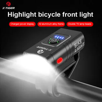 X-TIGRU Impermeabil Biciclete Lumina USB Reîncărcabilă LED 1200 Lumeni MTB Biciclete Rutier Lampă Față Lanterna 1200 mAh Ciclism Faruri