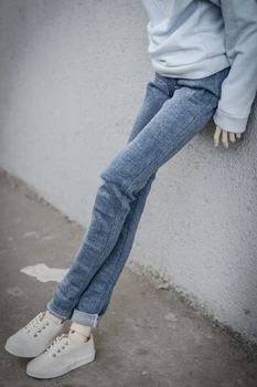 BJD papusa pantaloni sunt potrivite pentru 1/3 1/4 MSD Unchiul dimensiune skinny stretch blugi cu 2 culori pentru papusa accesorii