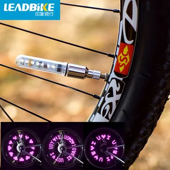 Leadbike 7 LED-uri Colorate Biciclete Roata de Bicicleta cu LED Lumini de Ciclism Biciclete Accesorii Impermeabil de Valve Anvelope de Lumină pentru Transport Gratuit