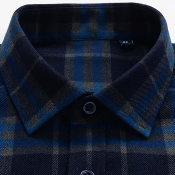 Toamna și iarna men ' s cămașă de afaceri de moda casual de birou de înaltă calitate cu mâneci lungi tricou bumbac plus dimensiune 8XL 9XL 10XL