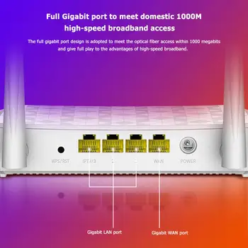 Tenda AC21 Router WiFi Amplificator 2100 Dual-band Gigabit Versiunea 2.4 GHz, 5GHz WiFi Repeater 6 Antenă Rețea Expander