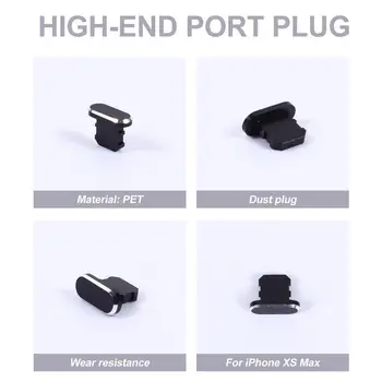 5pcs Metal Anti Praf Încărcător Dock Plug Dop de Capac de Acoperire pentru iPhone X XR XS Max 8 7 6S Plus Accesorii Telefon Mobil