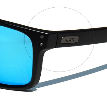 CAPONI Albastru Oglinda ochelari de Soare Barbati TR-90 Cadru Polarizate UV Ray Taie Lentile de Ochelari Moda Vintage Square Bărbați Ochelari de Soare CP9417
