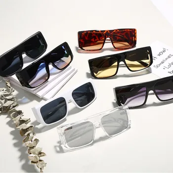 Vintage Supradimensionat ochelari de Soare Patrati Femei Barbati Brand de Lux de Designer Steam Punk Ochelari Ochelari de Soare Pentru Femei Ochelari de UV400