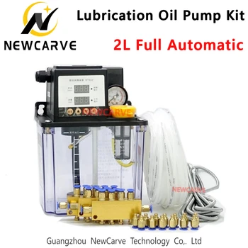 CNC Automat de Ungere a Pompei de Ulei 2L Set Digital, Timer Electronic Pompe cu Angrenaj Pentru Cnc NEWCARVE