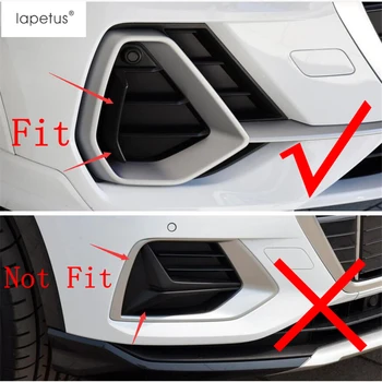 Lapetus Accesorii se Potrivesc Pentru Audi Q3 2019 - 2021 ABS Lumini de Ceață Față Foglight Lampa Cadru de Turnare prin Acoperire Kit de Echipare / Crom Lucios