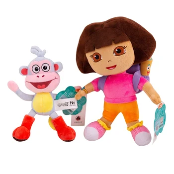 De înaltă calitate Place Aventura Dora Mono Cizme Swiper Jucărie de Pluș Papusa Dora Moale Maimuță de Pluș Și TV Jucărie de Pluș Filme Pentru Copii