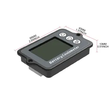 100A Coulomb Metru Capacitate Baterie Tester LCD Display Coulometer Nivelul de Putere Litiu Baterie Indicator de Capacitate