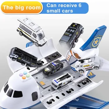 18-30buc jucărie pentru Copii aeronave supradimensionate melodia inerție mașină de jucărie avion de pasageri de mari dimensiuni spațiu de stocare Airplain Cu Lumina
