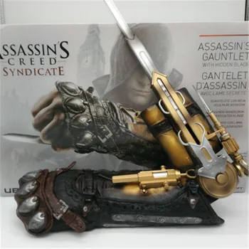 Joc Cosplay Roman Assassin ' s Creed 6 Sindicat Armă Prop 1:1 Încheietura mâinii Maneca Potrivire Maneca Săgeată Poate scoate Prop Model