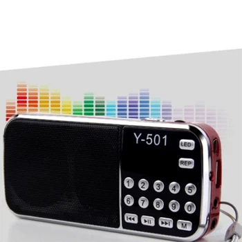 Y-501 Digital Audio Portabil LCD Digital Radio FM Difuzor USB Mp3 Player de Muzică