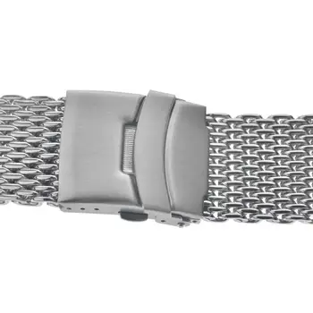 Argint 18mm/20mm/22mm/24mm Oțel Inoxidabil Milanese Rechin Plasă de Trupa Ceas Curea de Metal ochiurilor de Plasă Watchband Brățară Pentru Ceas