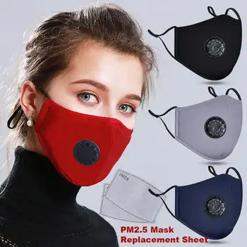 În 2020 Față de Gura Masca de PM2.5 Respirație Supapa Маска Mascherine Masque Maska Cinci Etaje Mascherine De Protecție Anti-Praf, Filtru De Măști