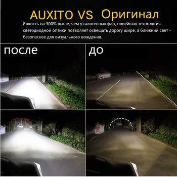 AUXITO Mini 9005 9006 LED Bec Far H4, H11 9003 H8 HB3 Lampă Auto Pentru Lexus GX470 LX570 GS RX 330 IS200 NX RX 300