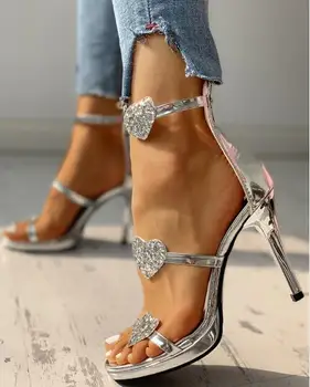Femei Moda Concis Curea Glezna Pantofi cu Tocuri de Femeie Top Deschis Tocuri Subtiri Femei Cataramă Pantofi PumpsSapato Feminino758