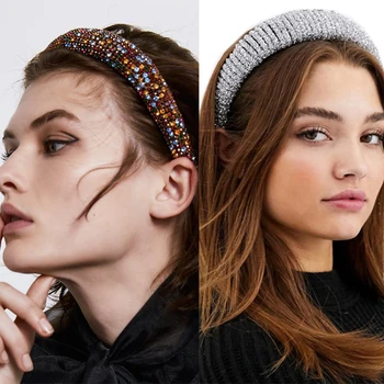 LEVAO Moda stil Baroc Stras Benzi pentru Femei Bezel Turban Femei Bijuterii de Păr Fete Accesorii de Par Cap Hoop articole pentru acoperirea capului