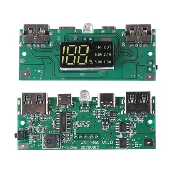 Dual USB LCD Power Bank Shell 10x18650 Acumulatorul Extern Portabil Cutie fără Acumulator Powerbank Protector
