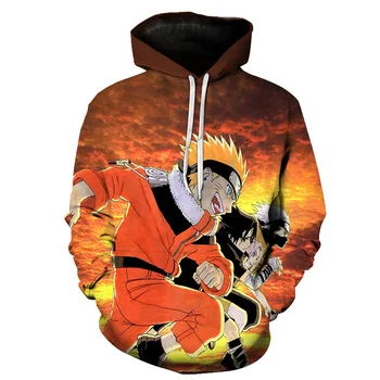 Hot Anime Naruto Hanorace Bărbați ȘI Femei vara Toamna pulovere 3D Jachete cu Glugă Naruto 3D Topuri plus dimensiune Hoodies S-6XL